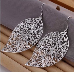 Sterling Silver Leaf Earrings